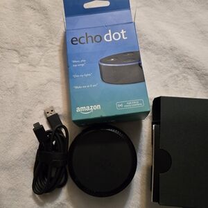 Amazon Echo Dot in Black with Accessories